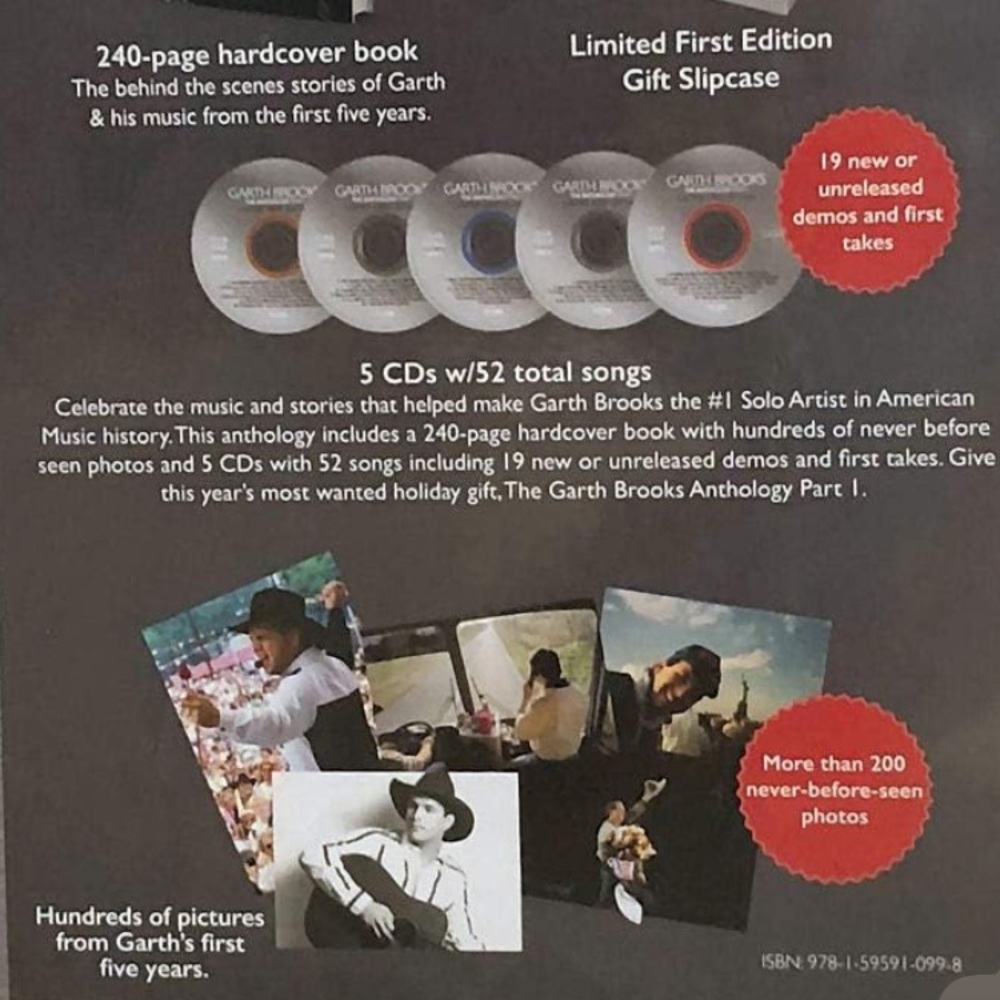 Garth Brooks The Anthology Part 1 Book & 5 CD Set (The Anthology Part 1) - Picture 5 of 10